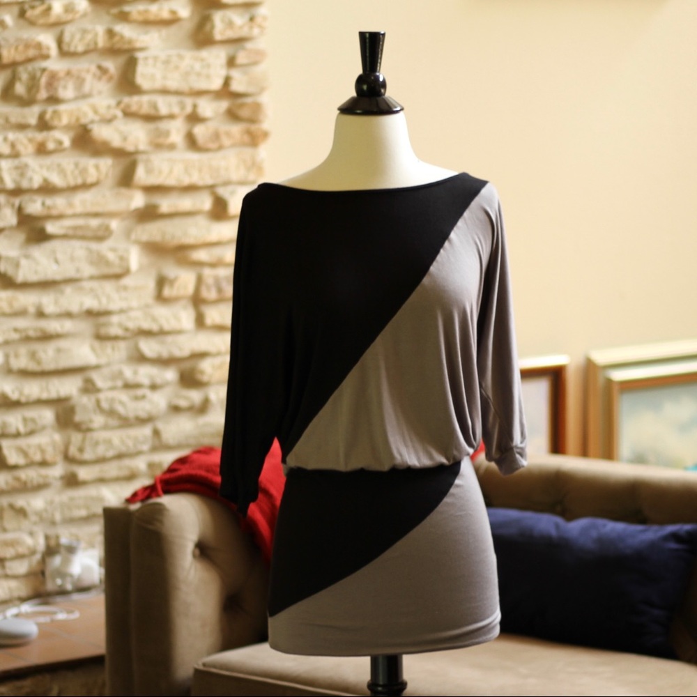 Soprano Dress - Black and Gray - Size Medium